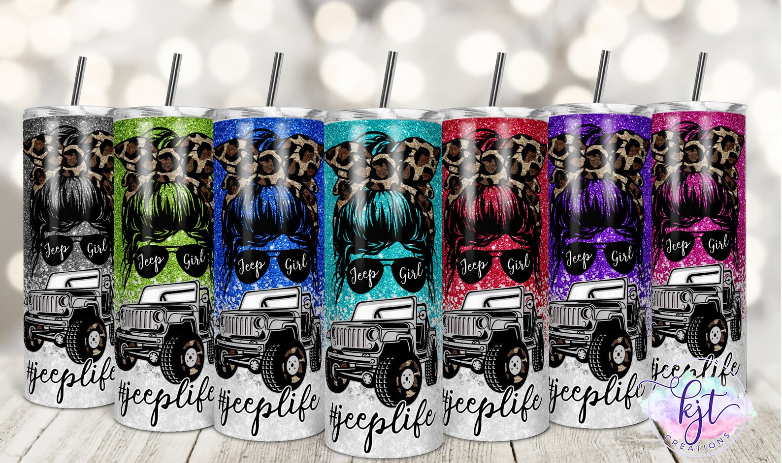 Jeep Life Jeep Girl Tumbler Choice of Color Etsy