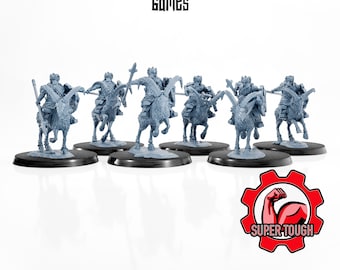 Silver Dwarves Goat Riders with Spears