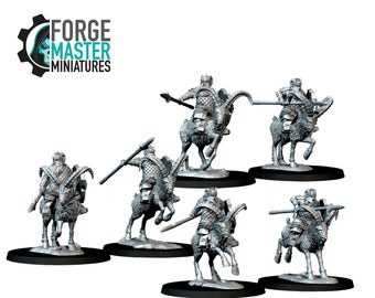 Silver Dwarves Goat Riders with Spears