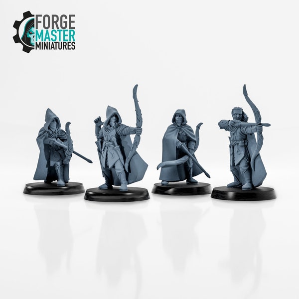 Wood Elf Rangers (Set A) by Medbury Miniatures