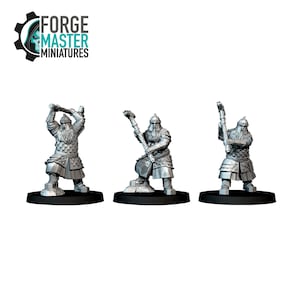 Silver Dwarves with Mattocks