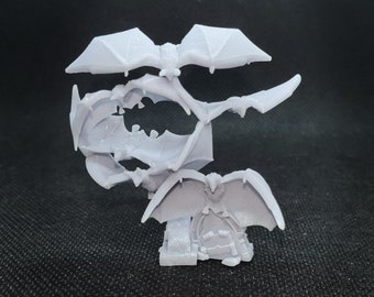 Figurine Miniature Fledermaus Schwarm (nuée De Chauves-souris) Pour D&D - Résine Détaillée - Allemagne