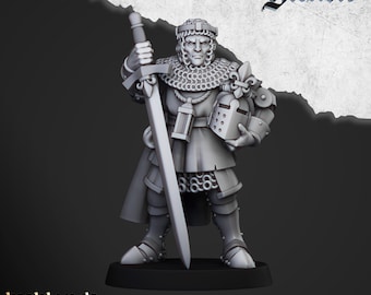 Knights of Gallia Champion by Highlands Miniatures