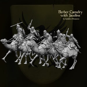 North African Berber Camelry with Javelins