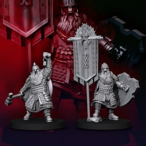 Dwarf Champion & King&#39;s Banner Bearer