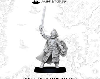 Mariscal de campo real a pie