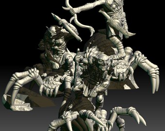 Troglodyte Spider Riders with Bows