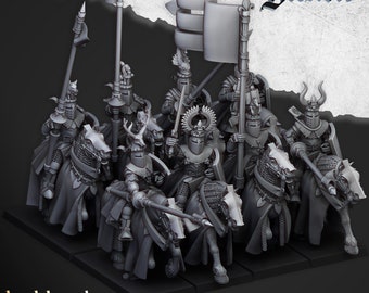 Knights of Gallia Mounted by Highlands Miniatures