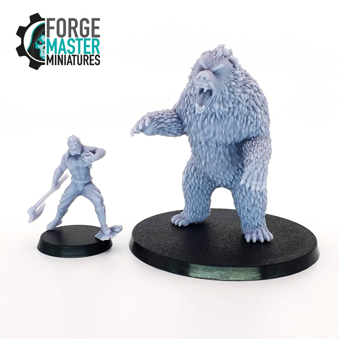 Werebear and Human Form - Etsy