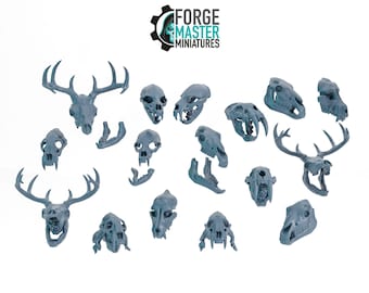 Cráneos y máscaras de animales