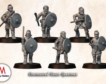 Unarmoured Saxon Spearmen
