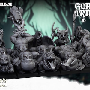 Swamp Goblin Frogs & Herders by Highlands Miniatures