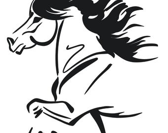 Pegatina caballo islandés 15