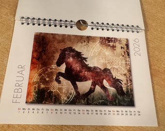Calendario 2026 Caballos islandeses