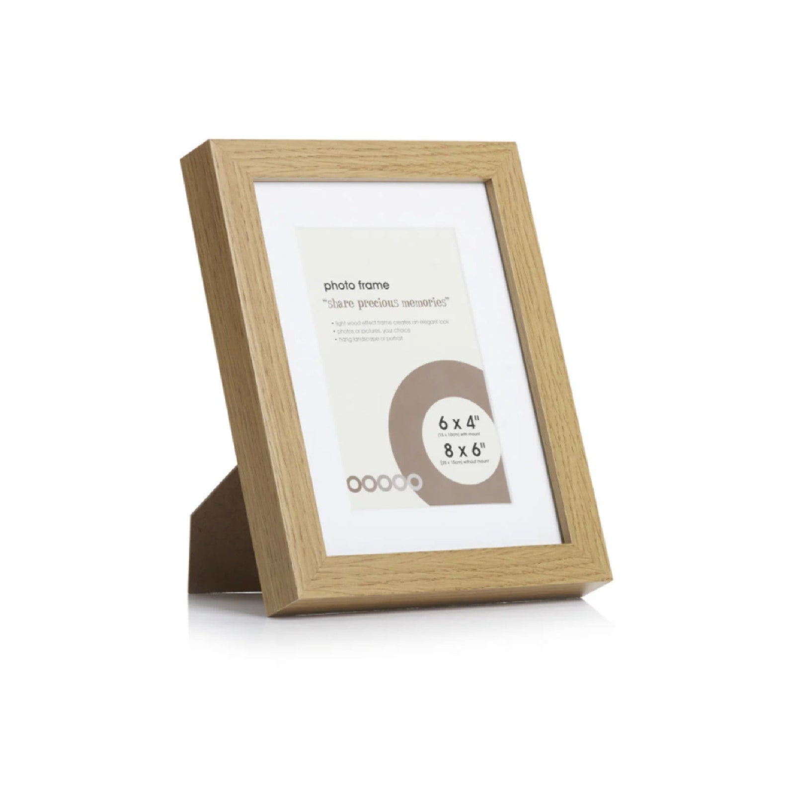 Light Wood Photo Frame Classic Mounted Picture Frames Light Etsy