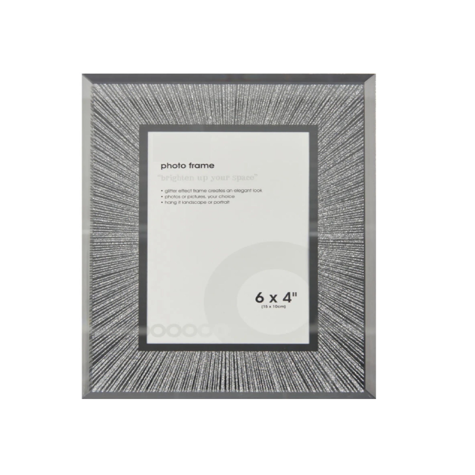 Silver Glitter Photo Frame Picture Frames 6x4 inches 15x10cm Etsy