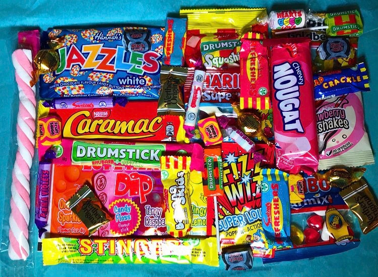 Large Sweet Box Letterbox Gift Retro Sweets Sweet Hamper Care Package…