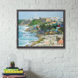 La Perla Puerto Rico | Coastal City Photography & Canvas Print – Colorful Caribbean Wall Art (11x14 to 24x36)