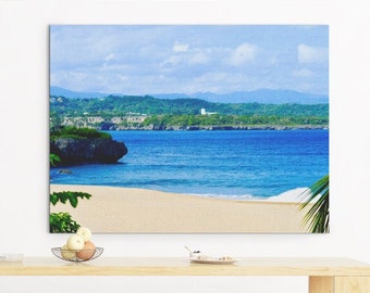 Dominican Republic Beach Photography – Signed Ocean Canvas Art