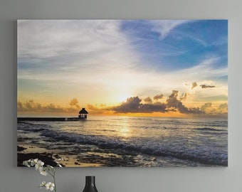 Hand Signed Ocean Sunrise Photography Print - Paradise Skies