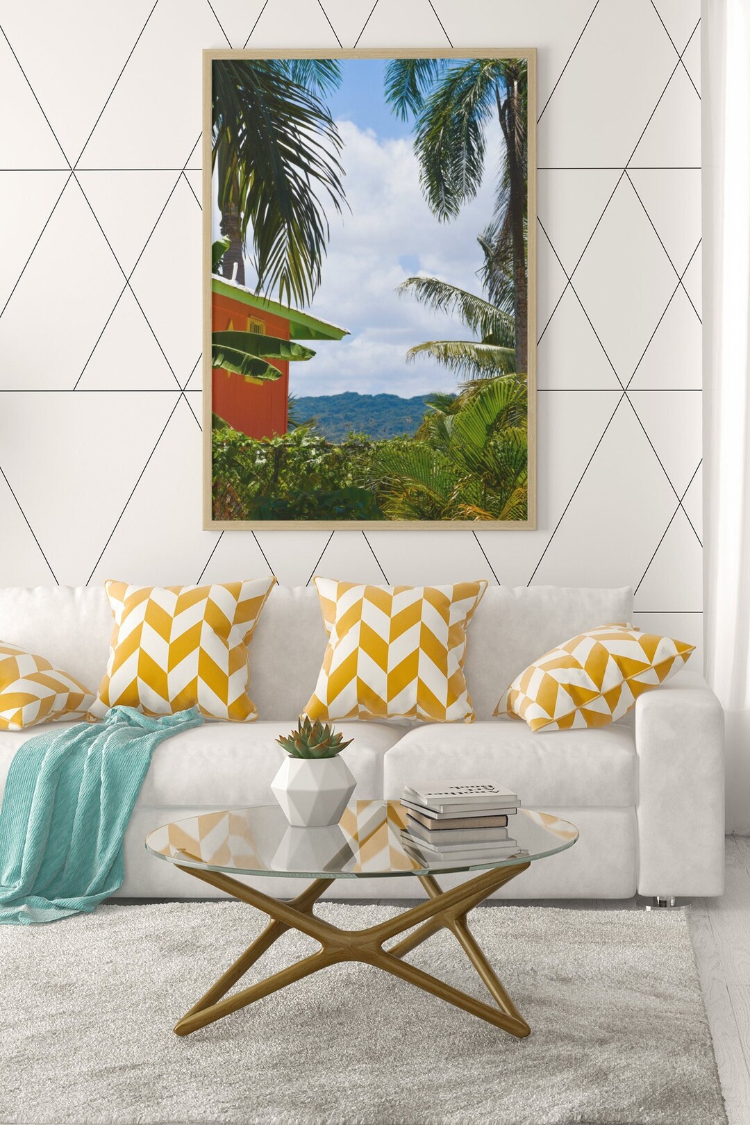 Under the Palm Dominican Republic Art / Dominican Beach / Dominican