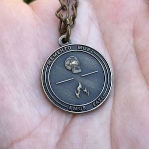 Stoic Necklace: The Cardinal Virtues, Memento Mori and Amor Fati