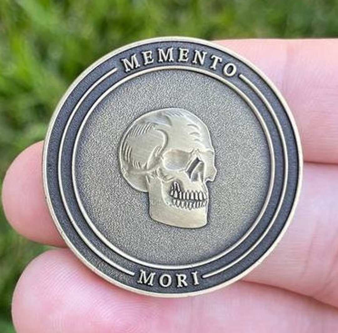 Stoic Challenge Coin: Memento Mori, Amor Fati