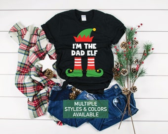 Dad Elf Shirt - Christmas Elf Shirt - Christmas Party Tee - Christmas T-Shirt - Elf Christmas Shirt - Elf Shirt Group - Family Christmas