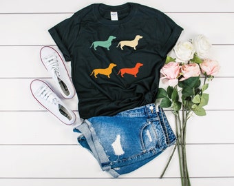 Dachshund Shirt - Dachshund Gift - Retro Dachshund - Dachshund T-Shirt - Dog T-Shirt For Him - Dachshund Shirt - Dachshund T Shirt