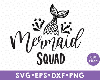 Download Mermaid Squad Svg Etsy