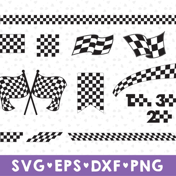 Race Flag Svg Bundle, Racing Flag Svg, Nascar Checkered Flag, Checkered svg, Checkers SVG, Checkered Flag, Stock Car racing, svg, dxf, png