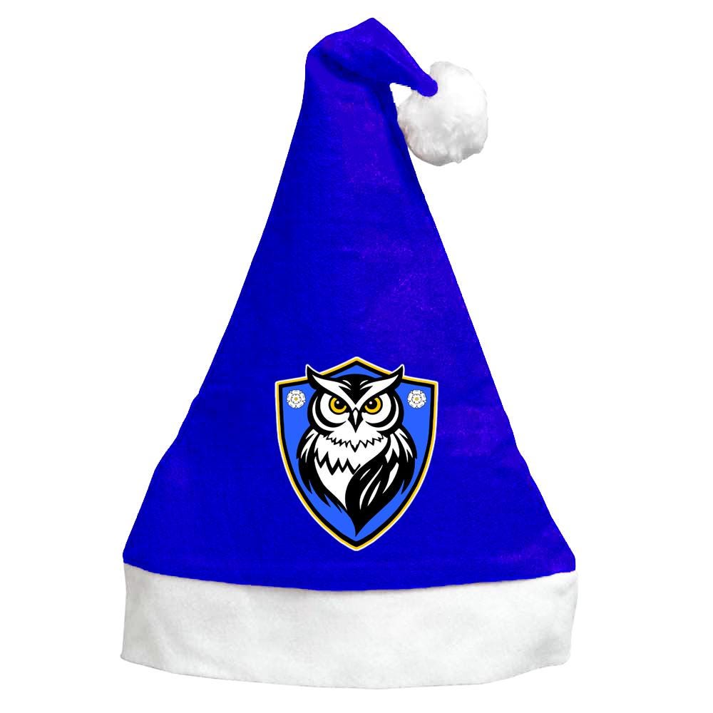 Owls Large Crest Unofficial Santa Hat Merchandise Printed Logo