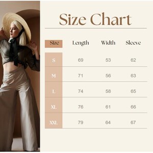 Editable Clothing Size Chart for Fashion Brands – Canva Template