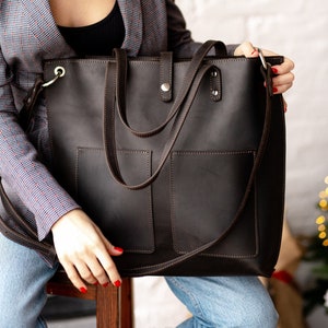 Work Leather Bag Etsy Canada