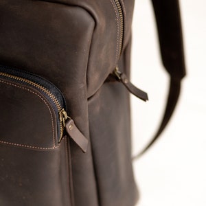 Leather backpack,Mini backpack,Laptop backpack,Leather backpack men,Backpack men,Leather backpack purse,Men's leather backpack,Leather bag image 7