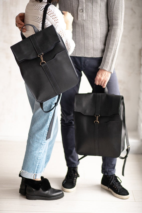 black convertible backpack leather laptop Optimus 2-in-1 bag and by INCARNE in M (32x40x10 ) which makes this durable for all your adventures Men Vegan Leather Briefcase Backpack