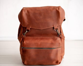 Vintage Extra Large Backpack,Leather Backpack Women,Leather Backpack Purse,Leather Backpack Men,Customizable Leather Travel Bag,Leather Bag