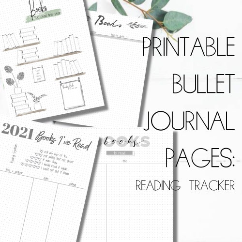 Bullet Journal Reading Tracker Printable Books to Read | Etsy