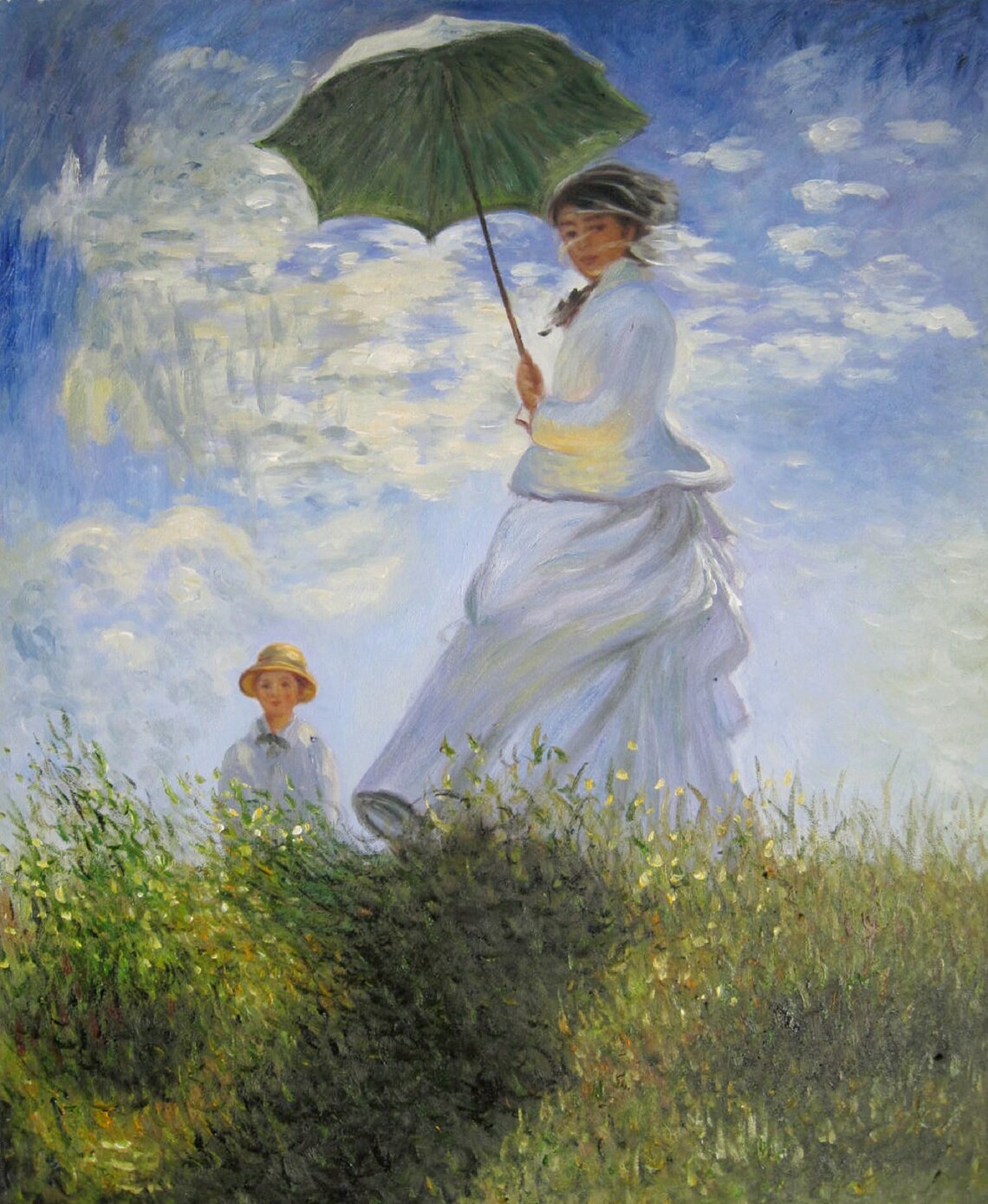 Woman With a Parasol Madame and Her Son Claude Etsy