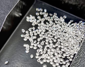 Natural Untreated Loose Diamonds / H-I White Color VVS Clarity / 1.90 MM Diamond Lot / +6 Sieve Size Diamond / Star and Melee Loose Diamond