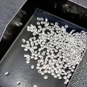 Natural Untreated Loose Diamonds / H-I White Color VVS Clarity / 1.90 MM Diamond Lot / +6 Sieve Size Diamond / Star and Melee Loose Diamond