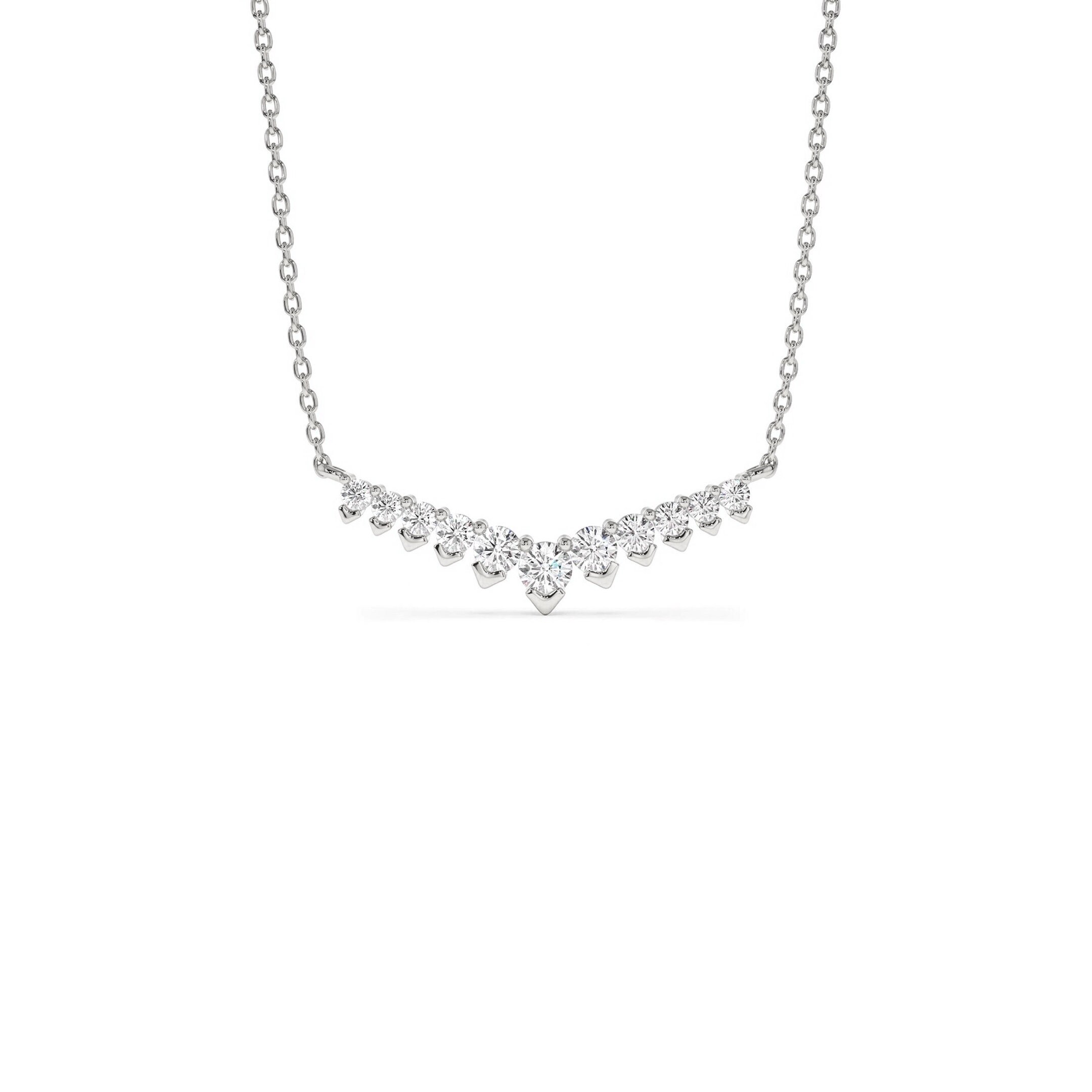 Gold Diamond Chevron Necklace 14K Curved Diamond Necklace V Shaped Pendant Round Diamond Pendant Dainty Minimalist Diamond Necklace Etsy Canada