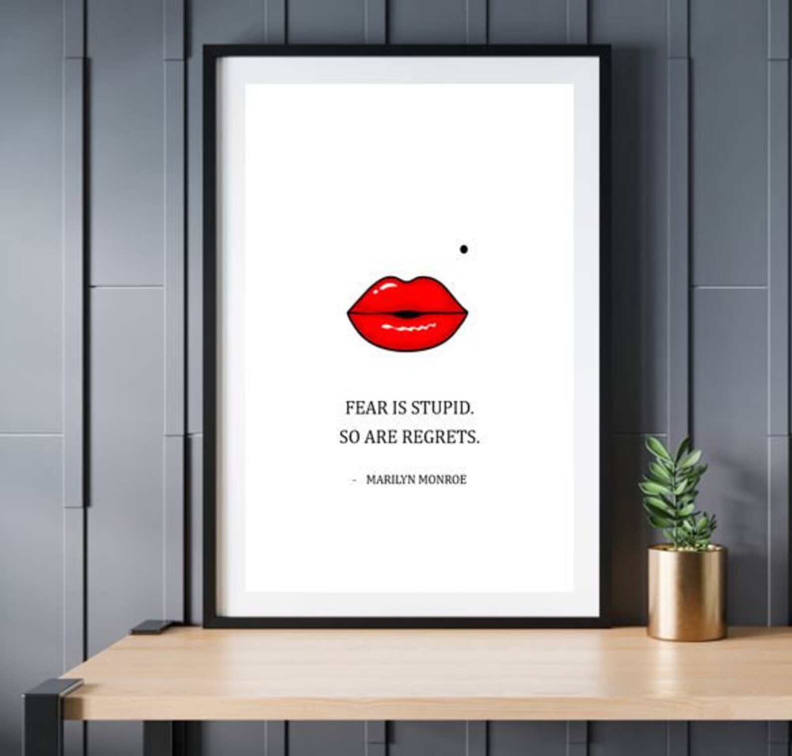 Marilyn Monroe Quote Print Wall Art inspirational quotes | Etsy