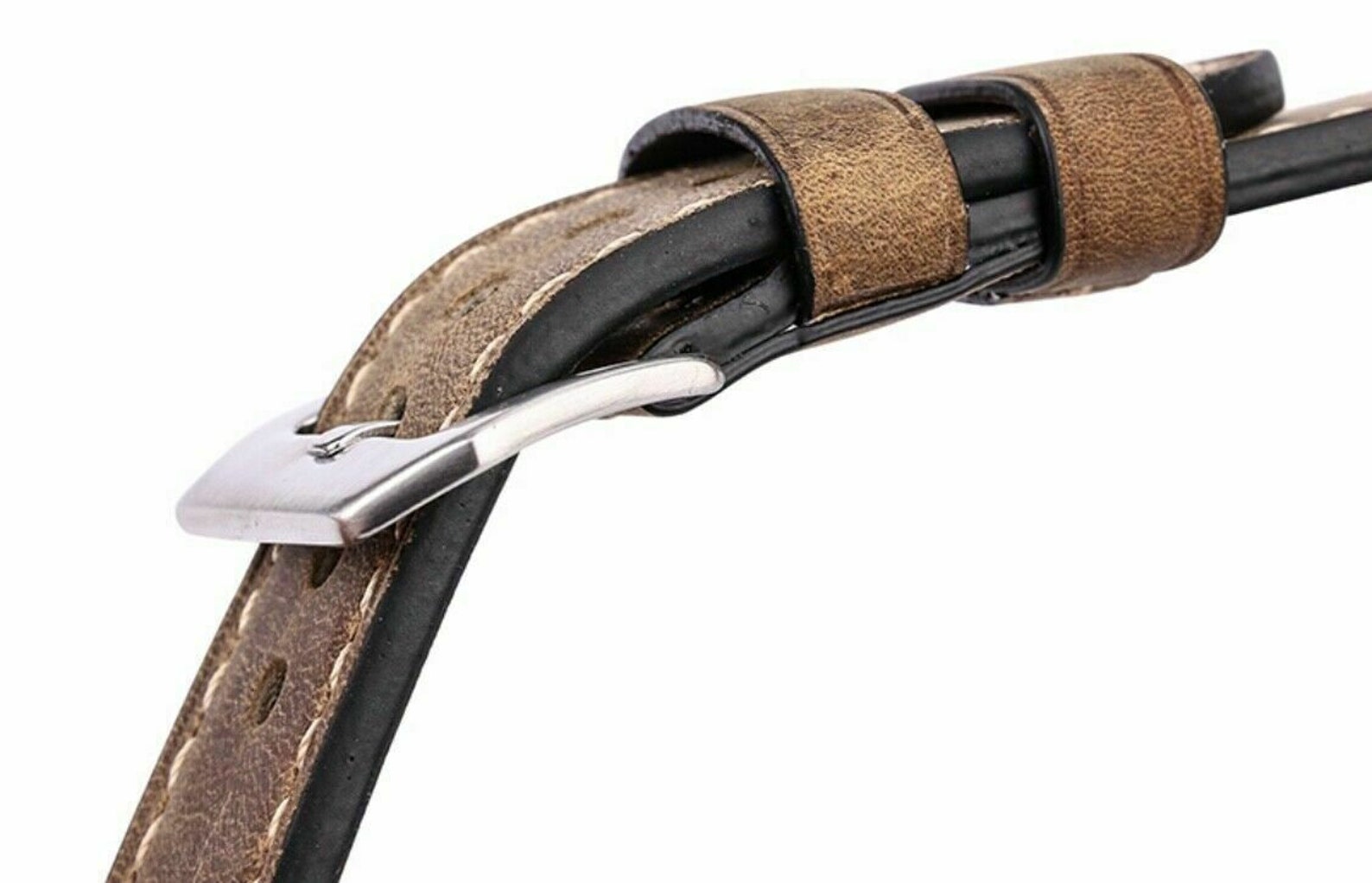 Handmade Vintage Leather strap 22mm Brown leather in 22/22mm Etsy