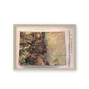 Geologic Map of Colorado (1913) - Vintage Home Decor - Art Print