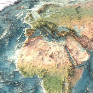 World Map zoomed in