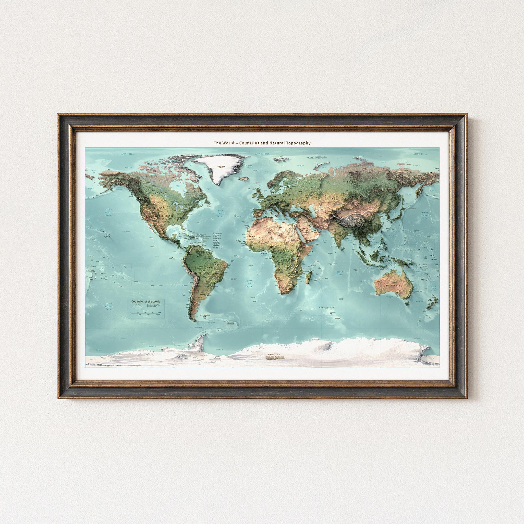 KAREアート　絵　世界地図 KAREアート 絵 世界地図 【公式通販】