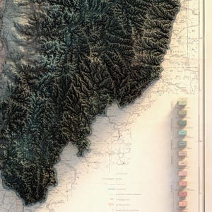 Geologic Map of Ohio (1928): Vintage Geological Wall Map with Modern Topography image 8