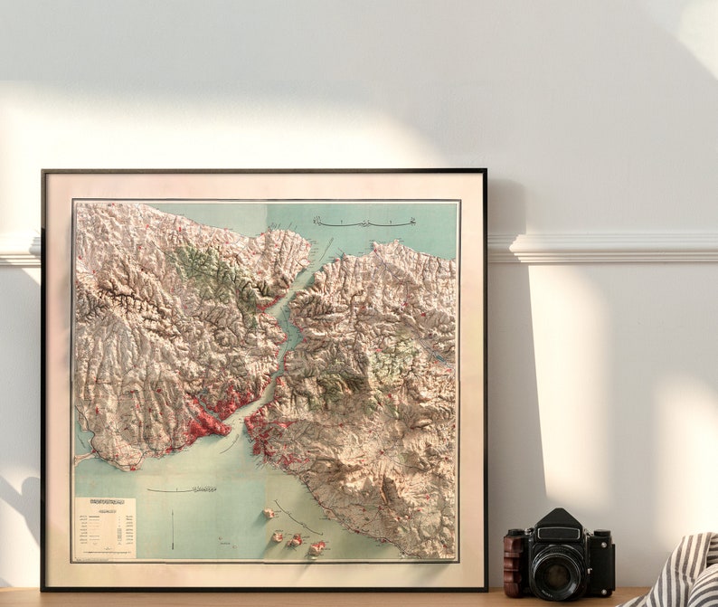 Istanbul poster map