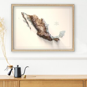 Imagine this framed Mexico Elevation Map gracing your living room, home office, or study. This elegant wall art print captures Mexico’s natural beauty and geographic diversity, making it a conversation starter in any space.
